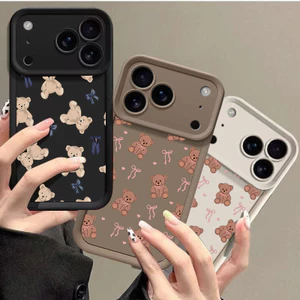 Vỏ Họa Tiết Gấu Nơ Dễ Thương Cho Xiaomi POCO X8 Pro Max M7 F7 F8 Ultra MI 15T Pro Vỏ Silicon Bảo Vệ Camera Mềm Chống Sốc Matte Nhiều Bước TPU