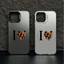 Ốp lưng iPhone I Love họa tiết IMD phù hợp cho iPhone 17 16 15 14 13 12 11 Pro Max Plus X Xr Xs Max 7 8 Plus