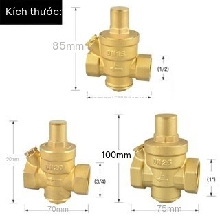 Van giảm áp nước đồng thau DN15 DN20 DN25 PN16 - van điều áp chỉnh áp lực ổn định, bền bỉ cho gia đình