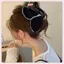 JRP Pháp Vintage Nhung Tam Giác Kẹp Tóc Nữ Thu Đông Updo Cá Mập Kẹp Phong Cách Hàn Quốc Phụ Kiện Tóc JRP