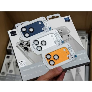 Bộ Dán Cụm Camera Liền Khối WIWU Armor Deck LG-012 Kính + Nhôm iPhone 17 Pro Max / 17 Pro