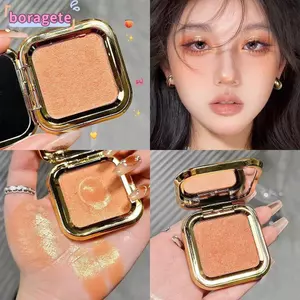 BORAGETE Phấn má hồng nổi bật, Phấn má hồng khoai tây nghiền đơn sắc, Phấn đường viền lâu trôi Làm sáng tự nhiên Màu sắc mỹ phẩm trang điểm