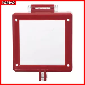 YRBWD Vỏ nút khởi động đẩy trong suốt, Vỏ bảo vệ công tắc chuyển trong suốt vuông, Vỏ bảo vệ công tắc treo tường bằng nhựa bền màu đỏ Công tắc khóa công nhân