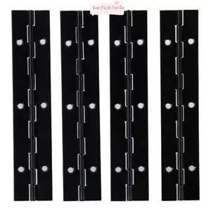 Bản lề đàn Piano ITRUMPET, Dễ dàng lắp đặt Bản lề cửa tủ gấp chắc chắn, Tủ bản lề gấp bằng thép không gỉ màu đen