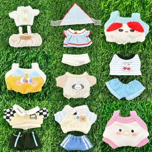 Quần Áo Bé 10cm Sling Dễ Thương Áo Bộ Cotton Búp Bê Sao Biển Búp Bê Trang Phục Sang Trọng Mặt Dây Chuyền