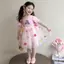 Váy công chúa gạc hoa ba chiều thời trang phong cách mới mùa hè