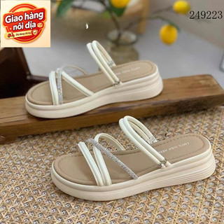 Giao hàng nội địa từ Việt Nam Gonghou Chính Hãng 2 Cánh Đi Biển Dép Nữ Mùa Hè Mới Thời Trang Đa Năng Cổ Tích Phong Cách Thoải Mái Bằng Chiều Cao Tăng Dép
