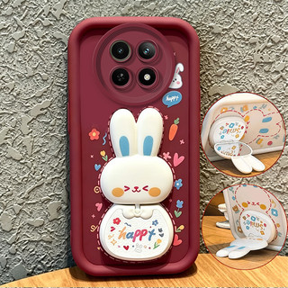 Ốp Lưng Cho REDMI NOTE 15 4G NOTE 15 PRO poco M8 PRO 5G Vỏ Điện Thoại Vỏ Mềm Silicon Chống Sốc Gương Thẩm Mỹ Mới Có Giá Đỡ 360° Thỏ dễ thương màu hồng cho bé gái JTXCEZJ3