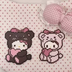 Kitty Kitty Kitty Pixel Đậu Móc Khóa Dễ Thương Mặt Dây Chuyền Cặp Đôi Mặt Dây Chuyền Sinh Viên Túi Bạn Gái Siêu Dễ Thương May Mắn May Mắn May Mắn 6.22
