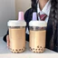 Chai trà bong bóng phong cách Hàn Quốc chống rò rỉ & chống tràn cho nam nữ