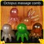 Nhựa Octopusb Đầu Massage Kinh Tuyến Cạo Da Đầu Massage Châm Cứu SPA Gua Sha Sức Khỏe Dụng Cụ Massage Sâu
