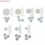 COSCOVED Khớp Gỗ Kết Nối Phụ Kiện Búp Bê 12-30mm 10 Bộ Đồ Chơi Trẻ Em Thủ Công Phụ Kiện Búp Bê Chất Liệu DIY Khớp Búp Bê