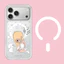 Ốp điện thoại cứng hình cô gái dễ thương từ tính cho iPhone 17 16 Pro 15 Pro Max 14 Vỏ bảo vệ mờ mờ mờ mờ