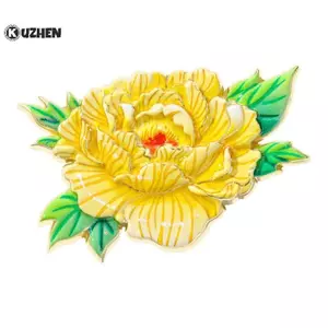 KUZHEN 1 Cái Thanh Lịch Phong Cách Cổ Điển Hoa Ve Áo Pin Tinh Tế Sang Trọng Hoa Mẫu Đơn Trâm Cài Hoàn Hảo Cho Phù Hợp Với Sườn Xám Tinh Tế te HOT