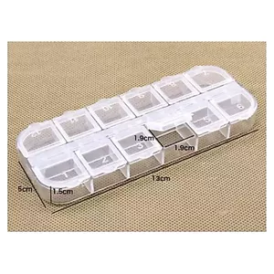 Hộp Mica Nắp Nhựa Đựng hình 6 / 12 ngăn
