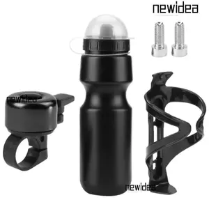 MỚIIDEA ‌Bộ lồng chai xe đạp, ‌Chuông xe đạp‌ Chai xe đạp leo núi chống rò rỉ, không chứa BPA chất lượng cao kèm ốc vít Giá đỡ bình nước đi xe đạp‌ Thể thao ngoài trời