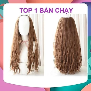 TÓC GIẢ KẸP U NỬA ĐẦU SÓNG TRỤC HÀNG LƯỚI HOA CAO CẤP