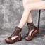 Giày Sandal Nữ Roman Hở Mũi Khóa Kéo Sau - Chất Liệu Da PU Mềm Mại Thoáng Mát Mùa Hè ✨Bubblu11.vn✨
