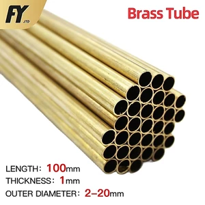 Ống Đồng 1mm 0.5mm Dài 100mm od 5 6 7 8 9 10mm Dùng Cắt Mô Hình Đồ Chơi diy