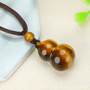 Mặt dây chuyền bầu mắt hổ nhỏ cổ điển, vòng cổ nam nữ