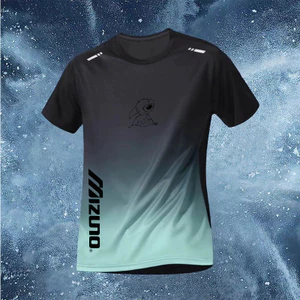 Áo khoác cầu lông YONEX in 3D gradient thẩm mỹ cao, dáng rộng và quá khổ, thích hợp cho cả nam và nữ, áo tập thể dục tennis nhanh khô và thoáng khí