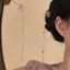 PNPIA- Phong Cách Trung Hoa Ngọc Trai sel Tóc Cho Nữ Men Hoa Vintage Kẹp Tóc Handmade Cô Dâu Thời Trang Phụ Kiện