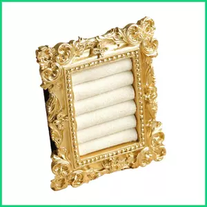 Giá đỡ nhẫn Khung hình chữ nhật cổ điển Đệm mềm Giá đỡ nhẫn vàng Khung để đính hôn Chụp ảnh sinh nhật jiwvn