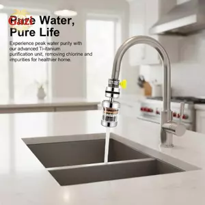 Bộ lọc vòi 360 độ 6 lớp để sử dụng trong nhà bếp Máy lọc nước Tập đính kèm cho bồn rửa phòng tắm [VN]