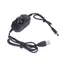 Btsg Cáp làm mờ LED một màu USB 5V 5521 Dây có núm điều chỉnh để thay đổi mức độ ánh sáng Sử dụng quạt làm mát và Smal