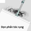 Chổi Gạt Nước Thông Minh Xoay 360 Độ Lau Sàn Cửa Kính Đầu Gạt 50cm Cán Inox Chống Gỉ Đa Năng
