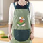 Tạp dề nữ chống nước và dầu bền ECK có túi lớn dành cho nhu cầu nấu ăn đa năng HOT
