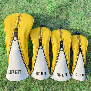 Vỏ bảo vệ câu lạc bộ Golf thêu PU No. 1 Vỏ gỗ Fairway Vỏ gỗ dày bên trong