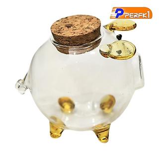 Thủy Tinh Heo Đất Đồ Chơi Đồng Xu Hộp Bảo Quản Trong Suốt Tiết Kiệm Bình Cho Trẻ Em Người Lớn Phòng Học Sử Dụng