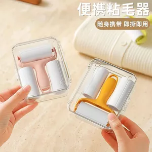 Con lăn tóc dính Mini Tear-Off Bàn chải con lăn di động nhỏ có độ nhớt cao Giấy cán tiện dụng 260626