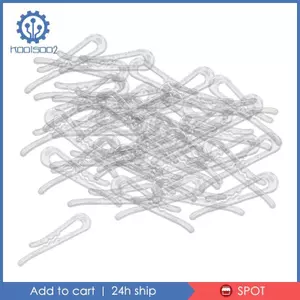 200x Kẹp Áo Sơ Mi Trong Suốt Cá Sấu Kẹp, Kẹp May Có Thể Tái Sử Dụng 38 / 40mm Áo Sơ Mi Cố Định Đóng Gói Kẹp, Kẹp Quần Áo Hình Chữ U Cho Đầm, Quần