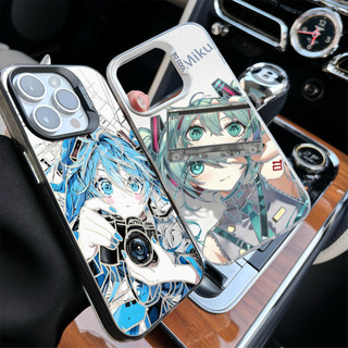 Dành cho iPhone 17 Pro Max 16 Pro / 15 14 13 12 11 XS Max "Hatsune Miku" Vỏ điện thoại mờ cứng / iPhone 12 11 X Xr 7 8 SE Vỏ mềm chống sốc Vỏ iPhone