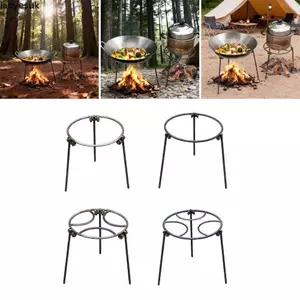 Chân máy lửa trại cắm trại LACYESUK, Giá đỡ nồi xây dựng bền bỉ hạng nặng, Giá đỡ Woks đa năng có thể gập lại Giá đỡ lưới tản nhiệt bằng thép gia cố di động Bãi cỏ BBQ