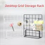 Giá lưu trữ AMLU, với Đế trưng bày ảnh nghệ thuật, Lưới sáng tạo Giá đỡ máy tính để bàn bằng kim loại Giá đỡ gian hàng trang sức