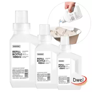 Chai DWEL 400 / 600 / 1000ml Chất tẩy rửa giặt Máy làm mềm có thể đổ lại