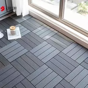 Gỗ có thể tái chế hạng nặng Nhựa DIY Interloing De Tiles Sàn ngoài trời trong nhà VN