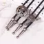 PNPIA- Đầu bò có thể điều chỉnh Ngôi sao năm cánh Cao bồi phương Tây Bolo Tie Rodeo Dance Netie Mặt dây chuyền da giả Nelace