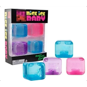Hồng Tím Xanh Trong Suốt Ice Cube Squishy Lớp Học Phần Thưởng Ngày Lễ Quà Tặng