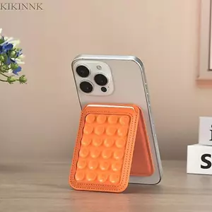 KIKIN Có Thể Điều Chỉnh Góc Điện Thoại Từ Tính Đế Hút Silicon Có Thể Gập Lại Thiết Kế Khe Cắm Thẻ Chức Năng Bao Gồm Cho Điện Thoại