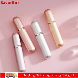 Bình nước hoa SAVORBOX, Bình xịt Mini có thể đổ lại, Hộp đựng chất lỏng di động Ultral Fine Mist sang trọng Du lịch