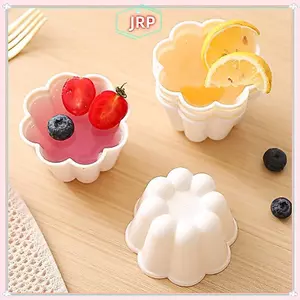 JRP 1 / 4 Cái Pudding Khuôn Máy Nướng Có Thể Tái Sử Dụng DIY Thạch Pudding Khuôn Bánh Thạch Nhựa Khuôn Dụng Cụ Nướng Bánh Khuôn Bánh Mì JRP