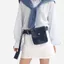 Túi thắt lưng denim OLVIDO, Túi thắt lưng khóa denim, Nút chụp nhẹ Thiết kế đa chức năng Túi đeo chéo dạo phố