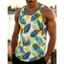 Áo Tank Nam Họa Tiết Hoa Nhiệt Đới, Áo Vest Tập Gym Đi Biển Mùa Hè, Áo Thường Ngày Mềm Mại Không Tay Thoáng Khí