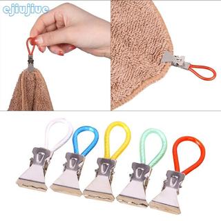 Cc 5 Chiếc Kẹp Khăn Kim Loại Nhà Bếp Phòng Tắm Giặt Treo Vòng Bảo Quản Kẹp Chốt