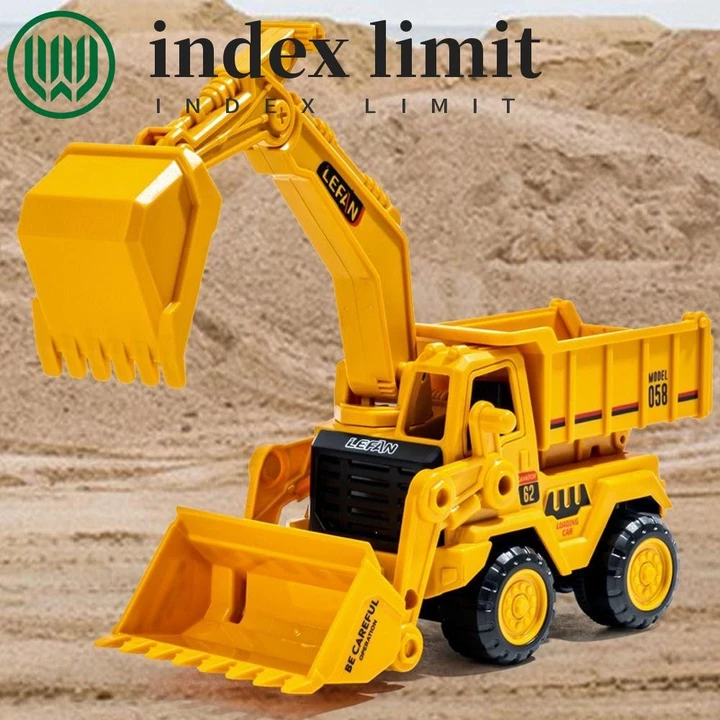 INDEX LIMIT Đồ chơi xe kỹ thuật, Đồ chơi cổ điển ABS Đồ chơi máy ủi lớn, Đồ chơi xe thú vị Đồ chơi máy xúc trẻ em màu vàng Đồ chơi trẻ em Đồ chơi trẻ em