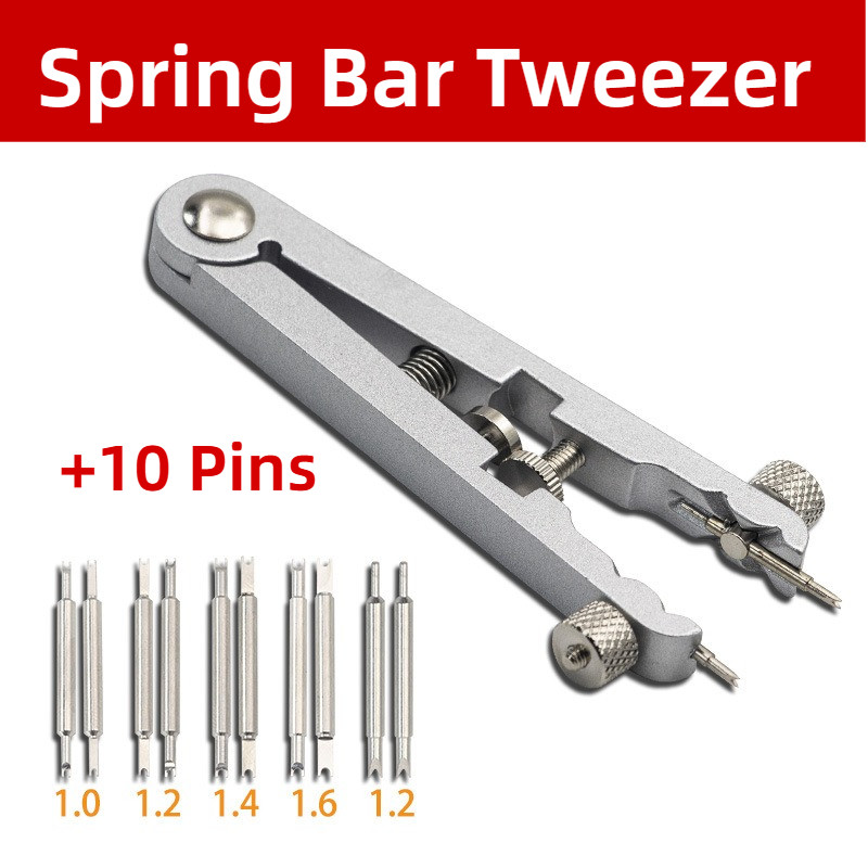 Spring Bar Nhíp Loại Bỏ Dụng Cụ Thép Hình Chữ V Dây Đeo Đồng Hồ Ban Nhạc Chân Tẩy Kìm Loại Bỏ Kẹp Dây Đồng Hồ Pin Bộ Dụng Cụ Sửa Chữa